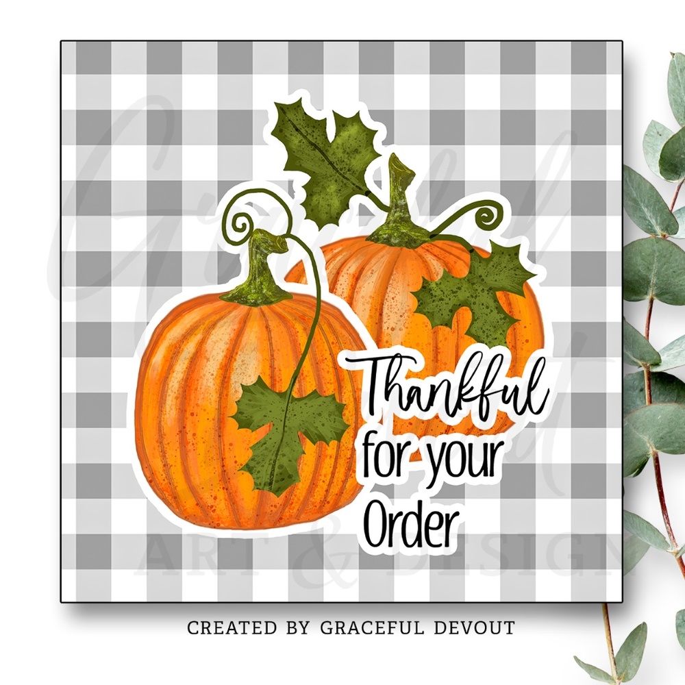 Thank For Your Order- 2" (inches) (96ct.) Stickers